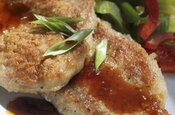 air fryer Skillet Pork Chops with Apricot Glaze