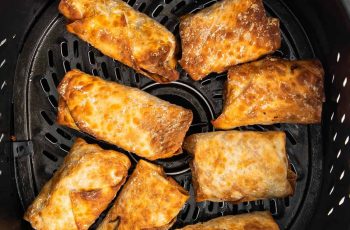 Air fryer Egg Rolls with Spicy Ponzu Sauce