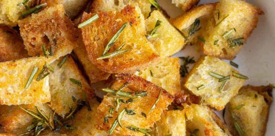 Best Ways to Use an Air Fryer to Make Croutons AIR FRYER CROUTONS