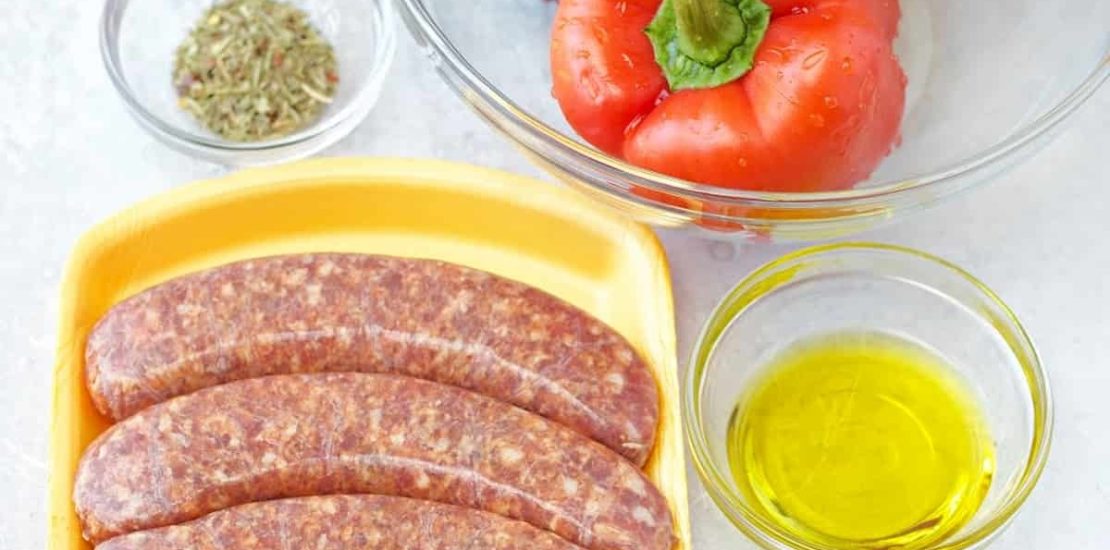 Air Fryer Italian Sausage with Sautéed Vegetables Recipe Air Fryer Italian Sausage with Sautéed Vegetables Recipe