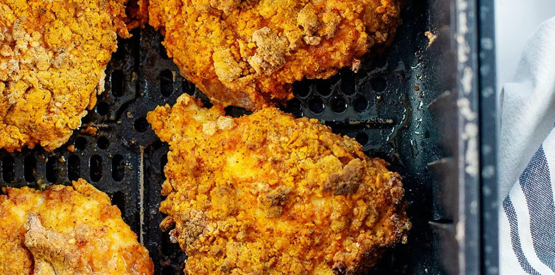 Spicy Air Fried Korean Chicken Sandwich