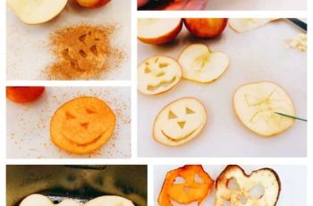 Air Fryer Halloween Monster Apples