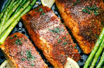 Air Fryer Salmon And Asparagus