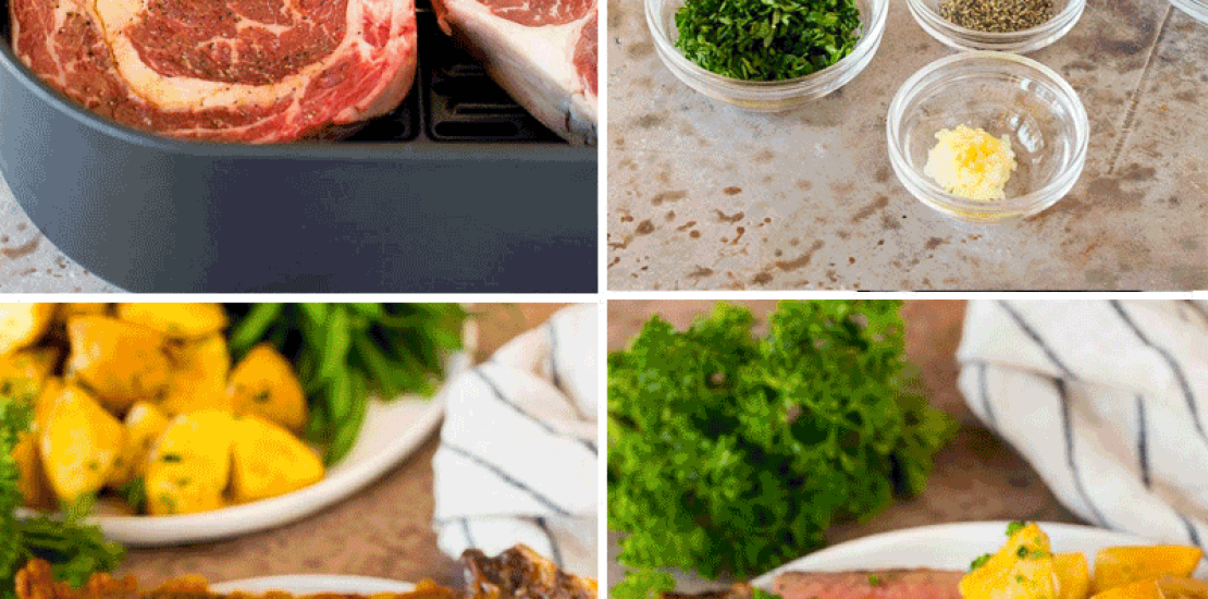 Air Fryer Steak with Garlic Butter Air Fryer Steak with Garlic Butter