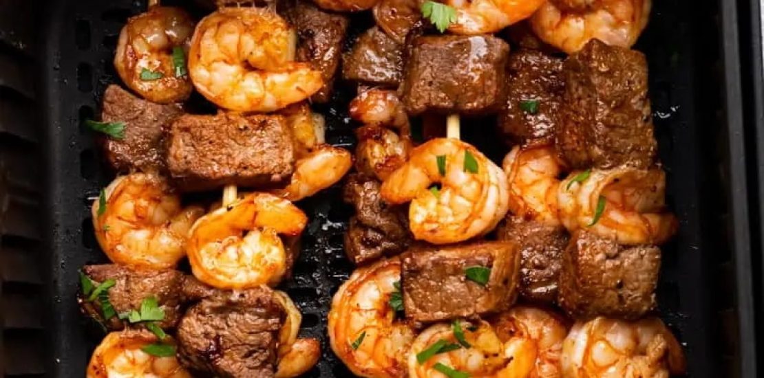 The Perfect Pairing: Air Fryer Steak and Shrimp Kabobs The Perfect Pairing: Air Fryer Steak and Shrimp Kabobs
