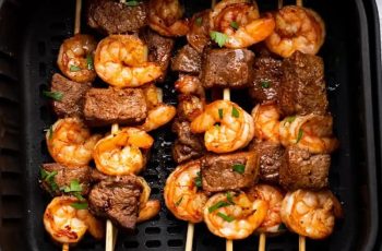 The Perfect Pairing: Air Fryer Steak and Shrimp Kabobs