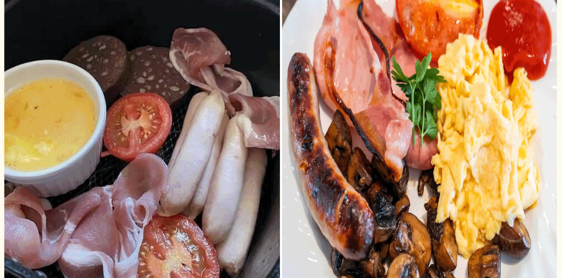 Easy Air Fryer Full English Breakfast Easy Air Fryer Full English Breakfast