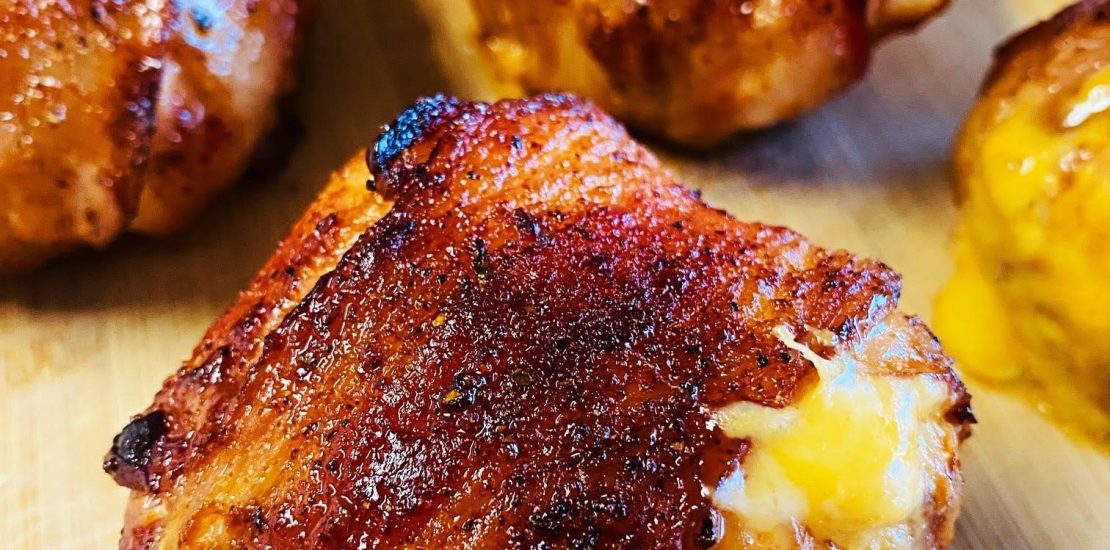 air fryer Cheesy Bacon-Wrapped Chicken
