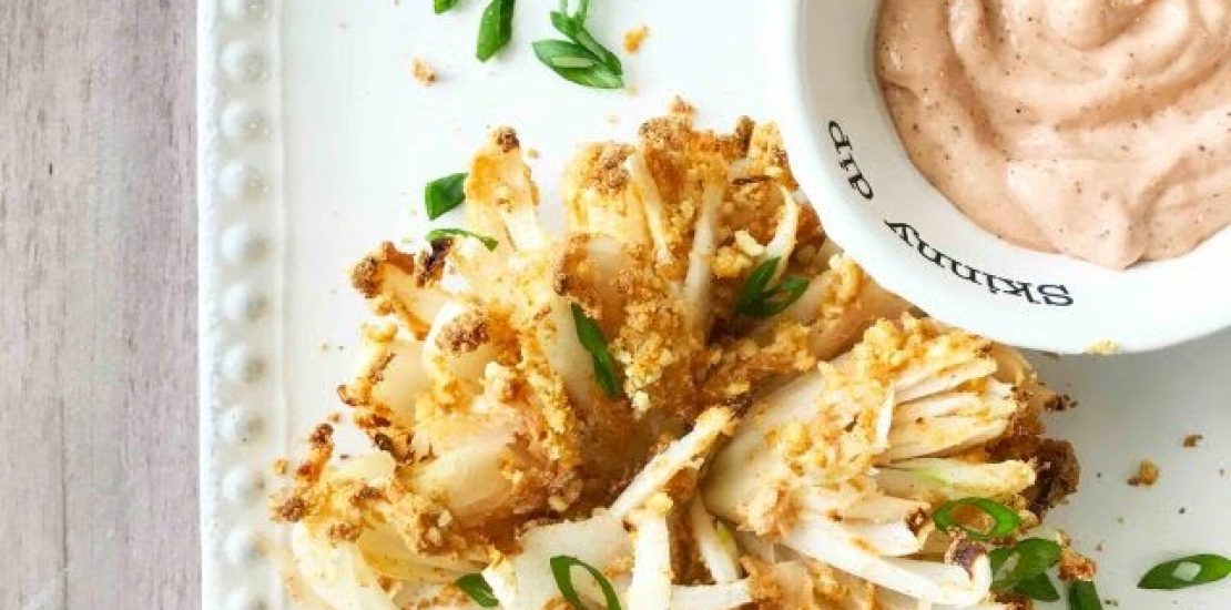 "How to Make an Air Fryer Blooming Onion in Less Than Ten Minutes!" Air Fryer Blooming Onion