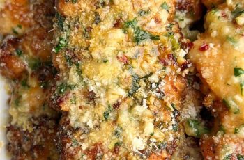 Air Fryer Garlic Parmesan Chicken Skewers