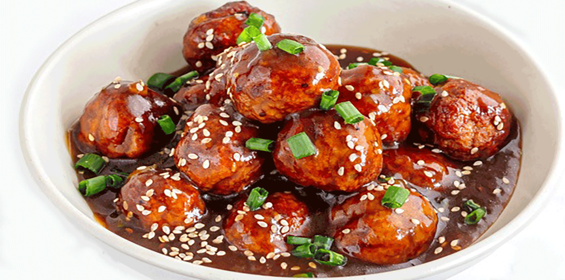 Air-Fried Teriyaki Meatballs