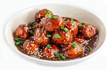 Air-Fried Teriyaki Meatballs