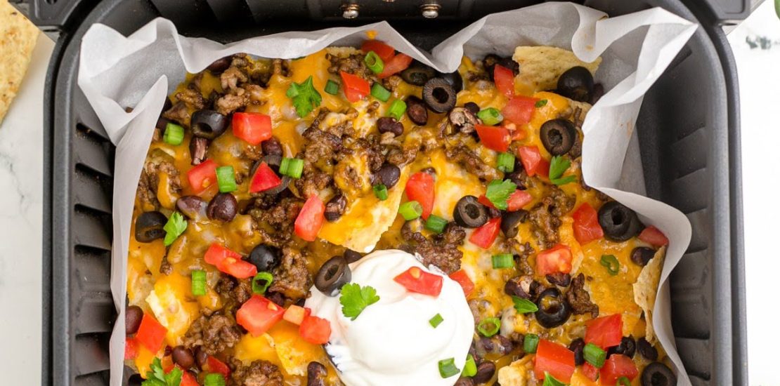 "Crunchy, Cheesy, and Guilt-Free: Indulge in Irresistible Air Fryer Nachos!" Air Fryer Nachos