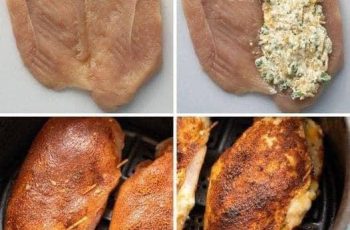 Air Fryer Stuffed Chicken Breasts