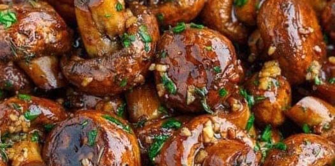 Air Fryer Garlic Butter Roasted Mushrooms Air Fryer Garlic Butter Roasted Mushrooms