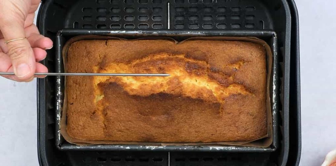 Air Fryer Lemon Drizzle Cake