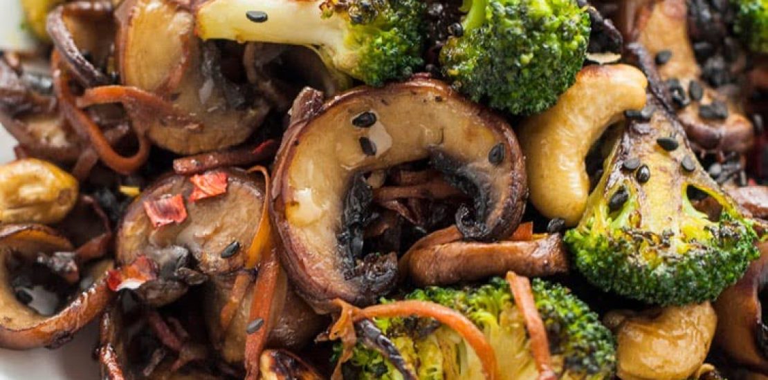 air fryer Broccoli and Mushroom Stir-Fry air fryer Broccoli and Mushroom Stir-Fry