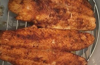 Airfried fish fillet
