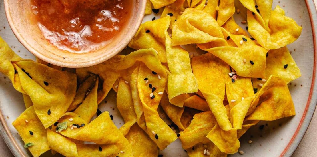 Air Fryer Wonton Chips