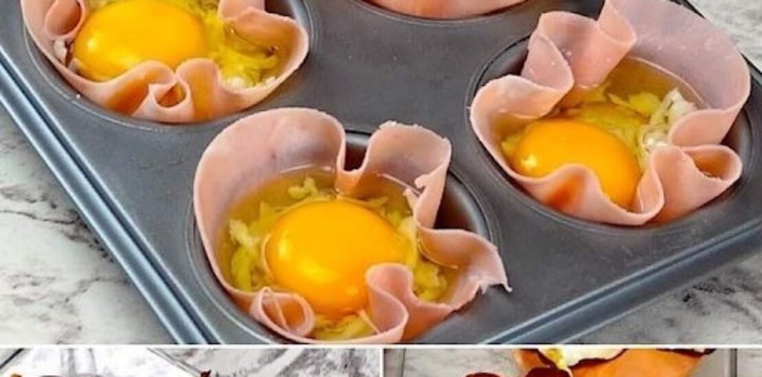 Air Fryer Ham and Egg Breakfast Cups Air Fryer Ham and Egg Breakfast Cups