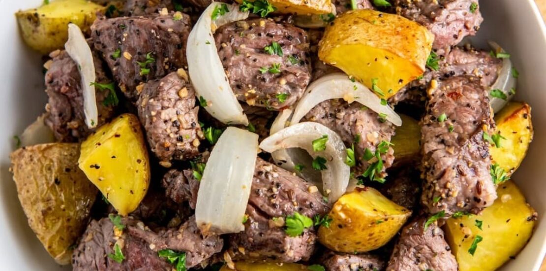 Air Fryer Steak Bites with Potatoes Air Fryer Steak Bites with Potatoes