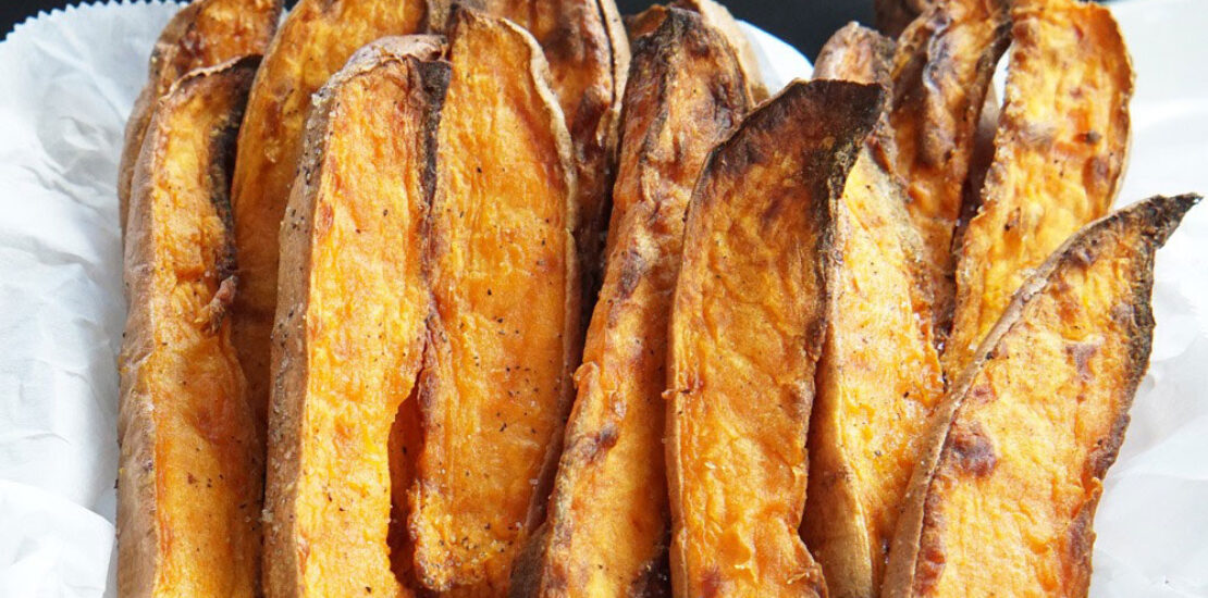 AIR FRYER SWEET POTATO WEDGES AIR FRYER SWEET POTATO WEDGES