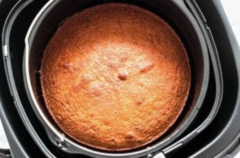 Air Fryer Apple-Topped Cake