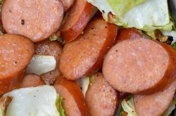 Air Fryer Cabbage and Sausage