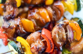 Air Fryer Chili Lemon Chicken Kebabs