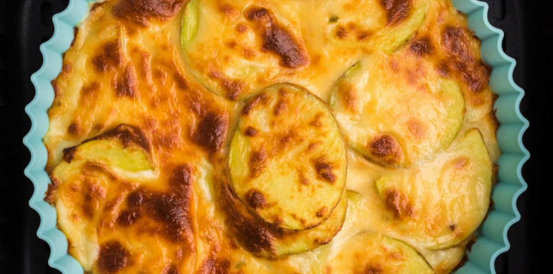 Cheesy Air Fryer Scalloped Potatoes Cheesy Air Fryer Scalloped Potatoes