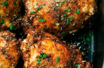 Air Fryer Honey Mustard Chicken Thighs