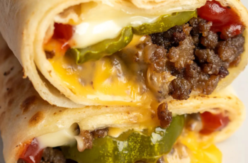 Air Fryer Cheeseburger Wraps Recipe