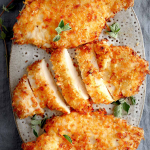 Delicious and Easy Air Fryer Parmesan Crusted Chicken Recipe