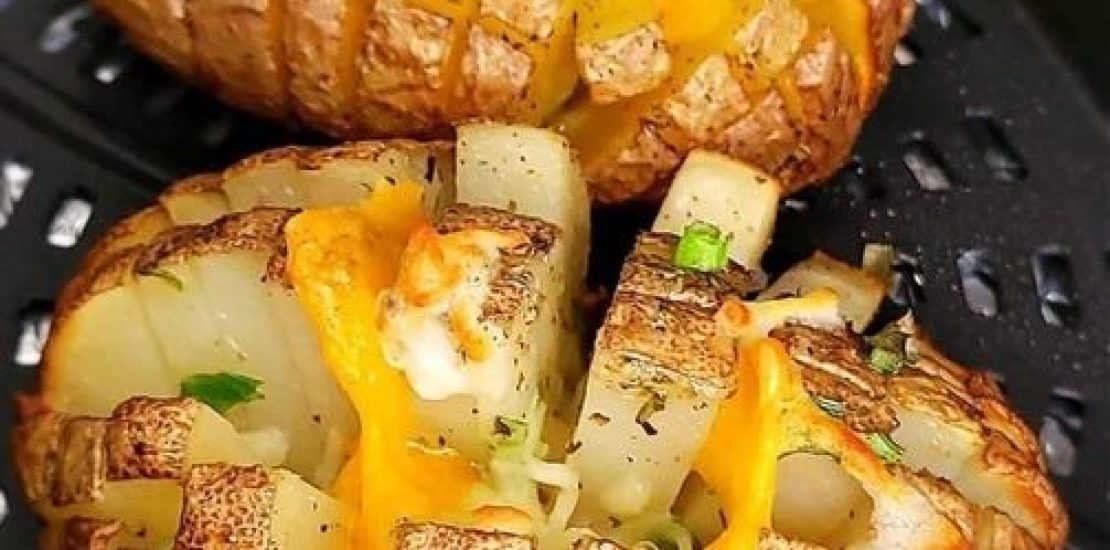 Air Fryer Blooming Baked Potatoes Air Fryer Blooming Baked Potatoes