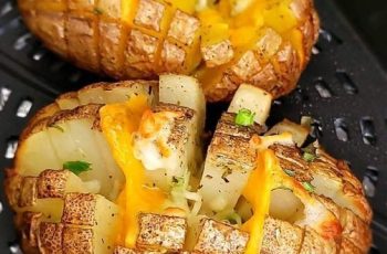 Air Fryer Blooming Baked Potatoes