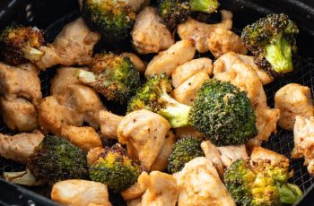 Air Fryer Chicken and Broccoli