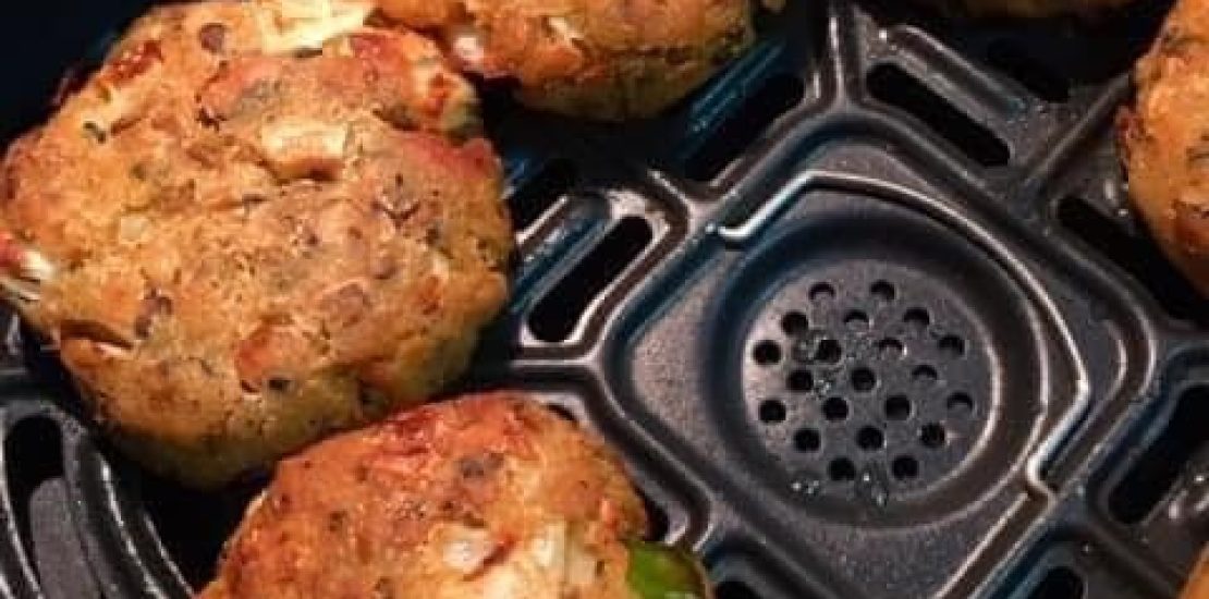 Air Fryer Black-Eyed Bean Patties Recipe