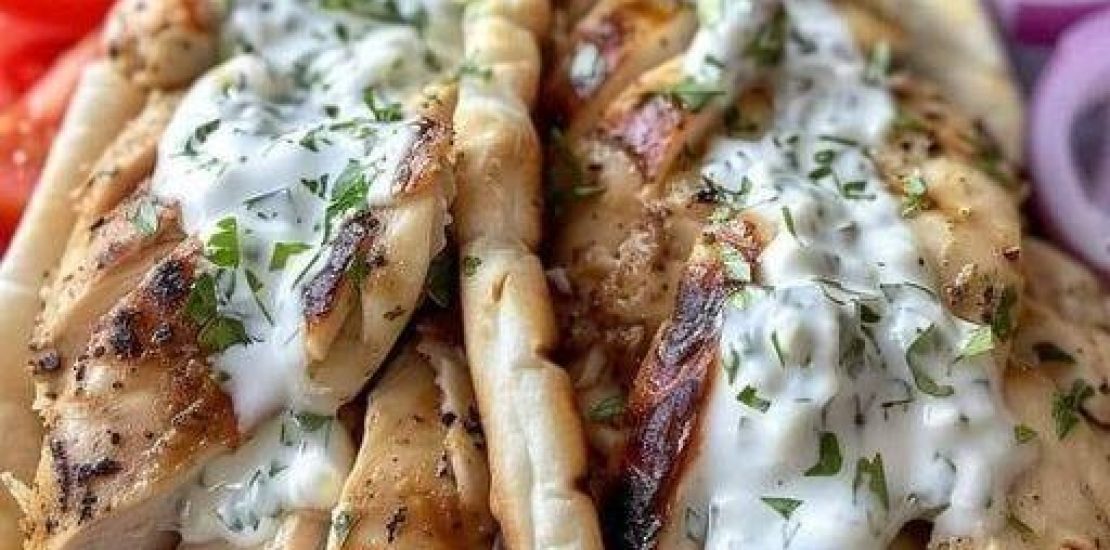 Air Fryer Greek Chicken Gyros