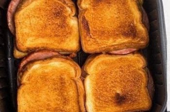 Air fryer grilled ham and cheese sandwiches