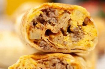 Air Fryer Breakfast Burritos: