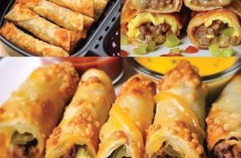 Air Fryer Cheeseburger Egg Rolls
