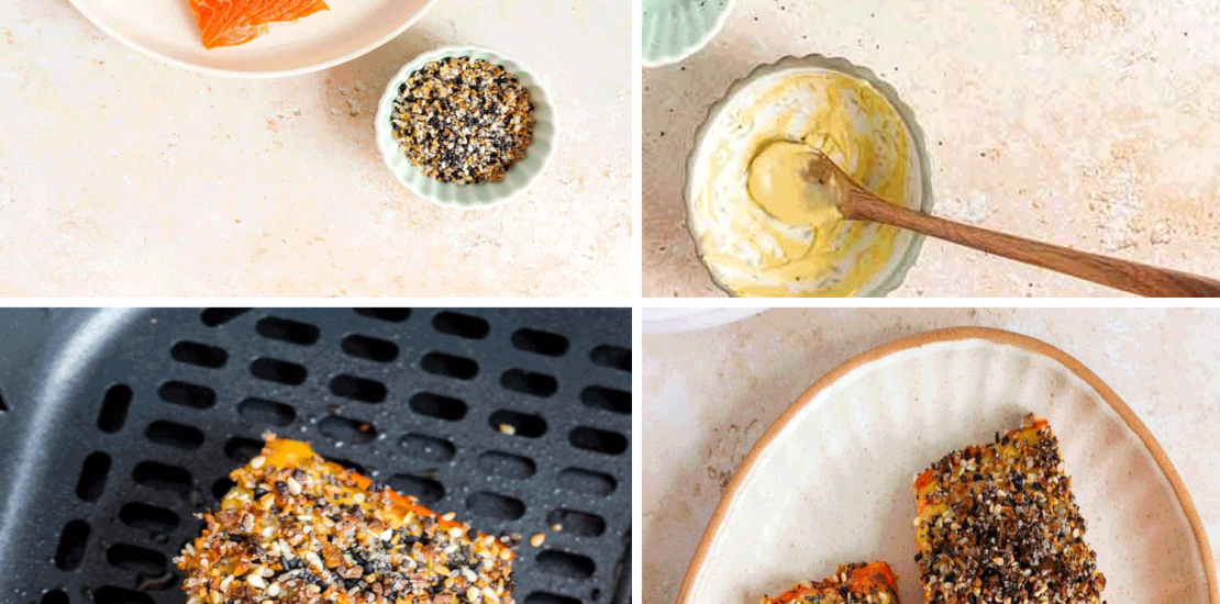 Air Fryer Everything Bagel Salmon Recipe  Air Fryer Everything Bagel Salmon Recipe