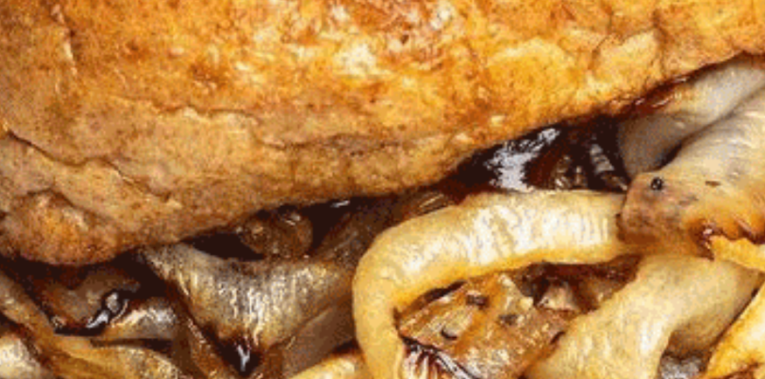 Air Fryer Onion Burgers