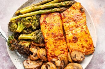 Air Fryer Salmon and Vegetables