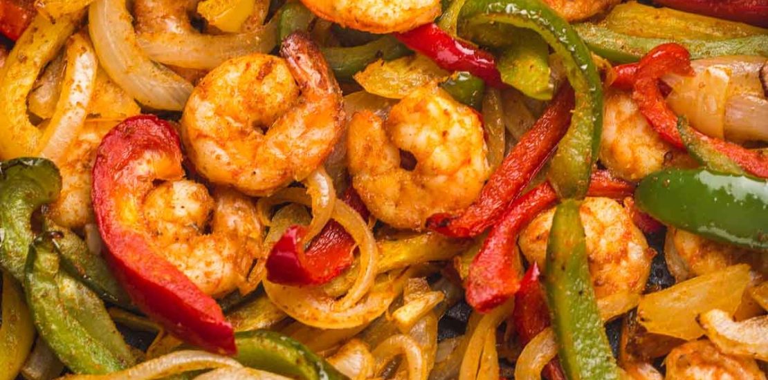 Air Fryer Shrimp Fajitas: Air Fryer Shrimp Fajitas:
