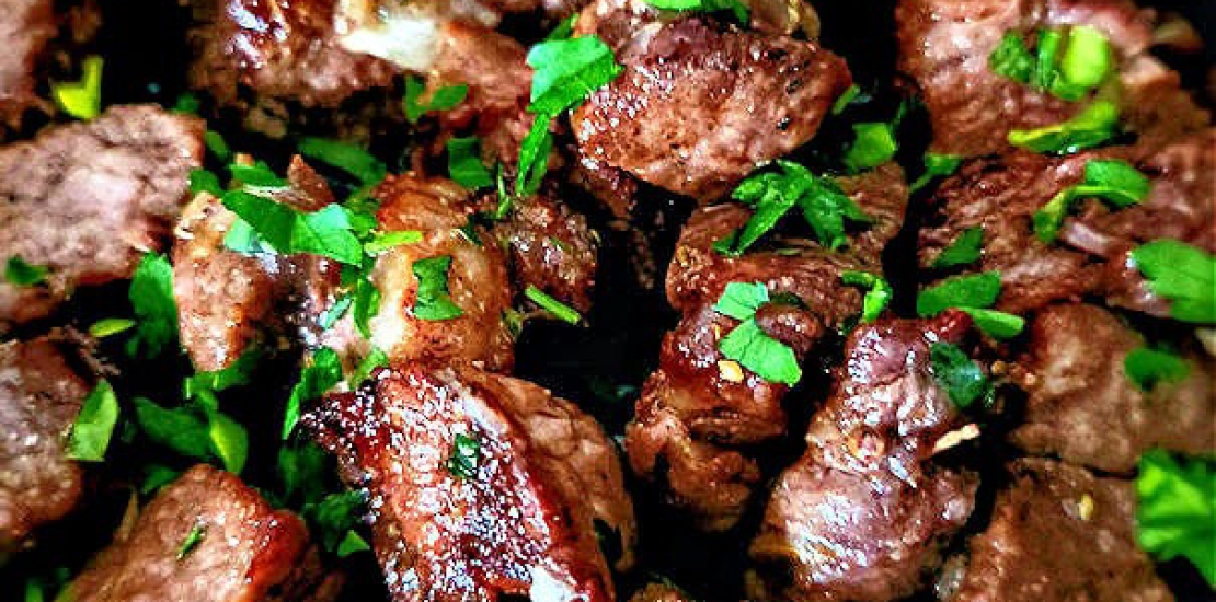 Air Fryer Steak Bites with Garlic Butter Air Fryer Steak Bites with Garlic Butter