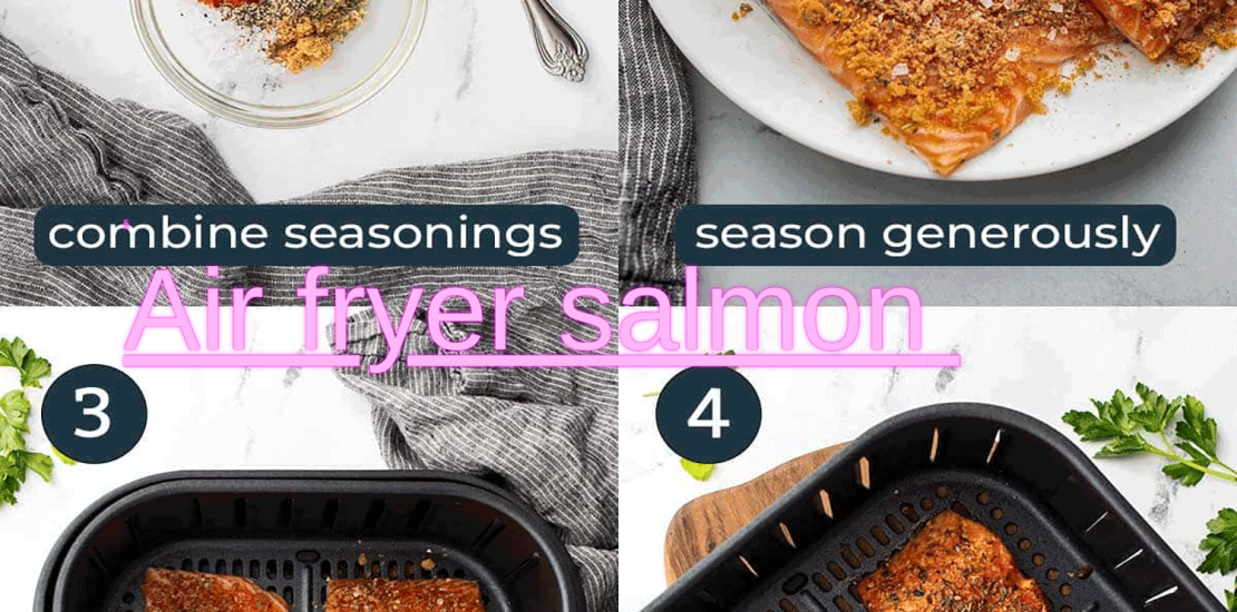 Easy air fryer salmon