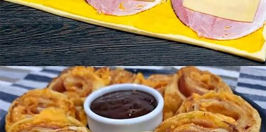 Air Fryer Savory Puff Pastry with Ham, Cheese, and Béchamel Sauce Recipe Air Fryer Savory Puff Pastry with Ham, Cheese, and Béchamel Sauce Recipe