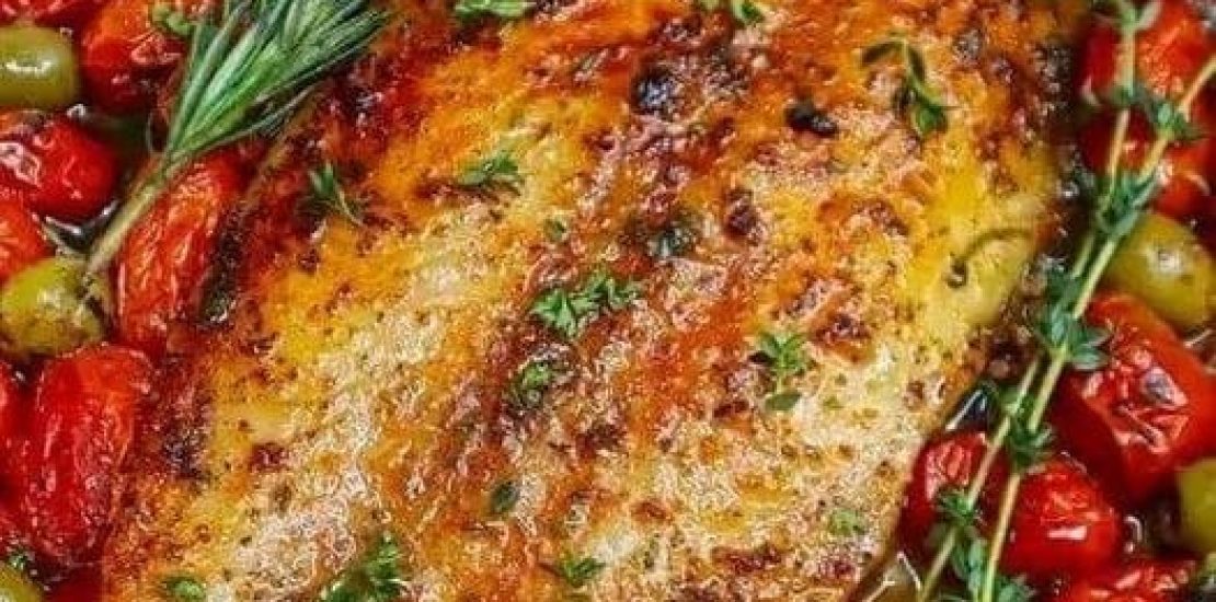 Air Fryer Baked Fish with Cherry Tomatoes Air Fryer Baked Fish with Cherry Tomatoes