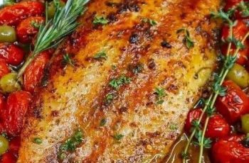Air Fryer Baked Fish with Cherry Tomatoes